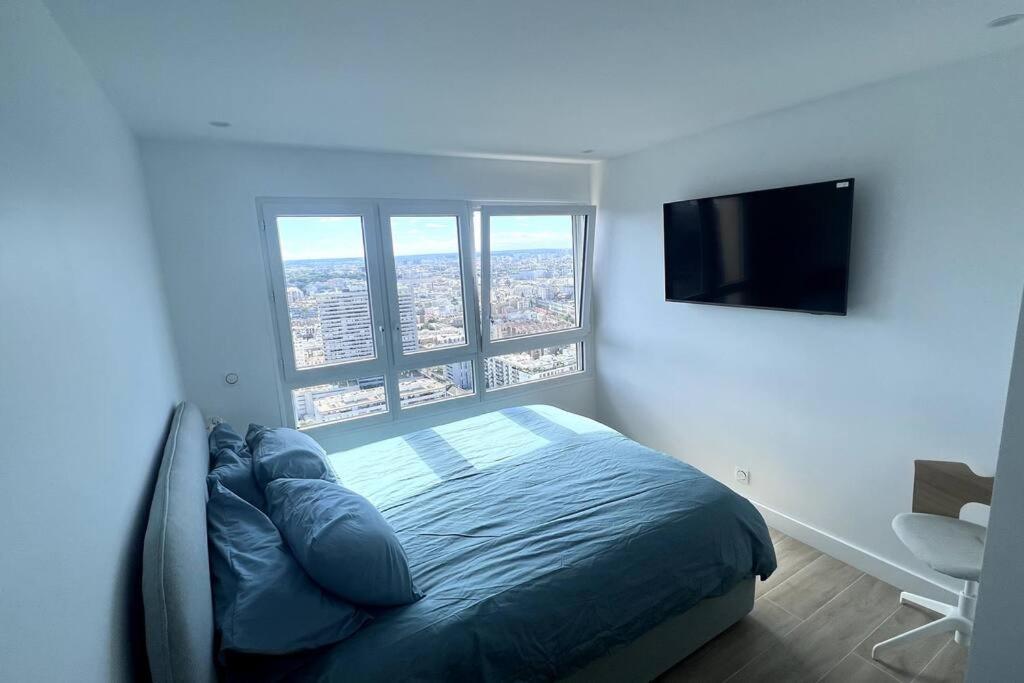 Nice Apartment With Amazing View Of Paris + Parking المظهر الخارجي الصورة