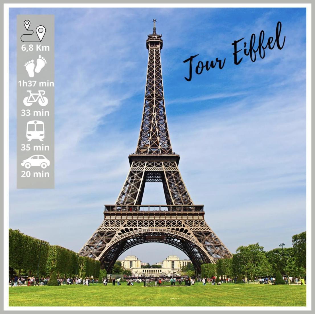 Nice Apartment With Amazing View Of Paris + Parking المظهر الخارجي الصورة
